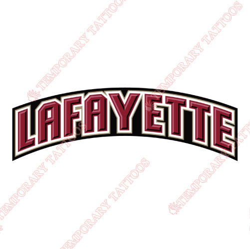 Lafayette Leopards Customize Temporary Tattoos Stickers NO.4764